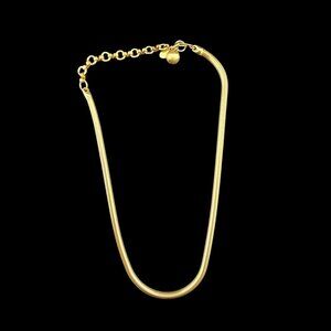 Kenneth J. Lane Gold Tone Adjustable 20" Snake Chain Necklace Vintage